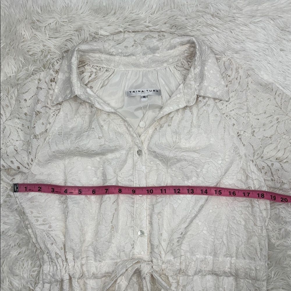 Trina Turk White Lace Midi Dress - Picture 11 of 13